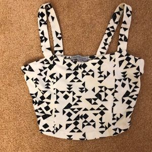 Geometric crop top